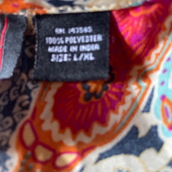 Swimsuit Cover Up Women's  Size L/XL  Tunic . Multi color - Picture 3 of 3